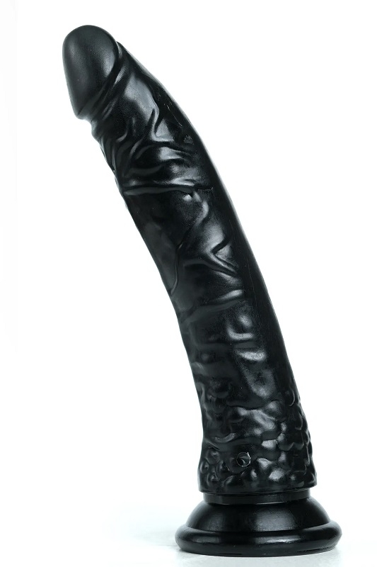 Zenci 21 cm Yumuşak Dokulu Testissiz Vantuzlu Dildo